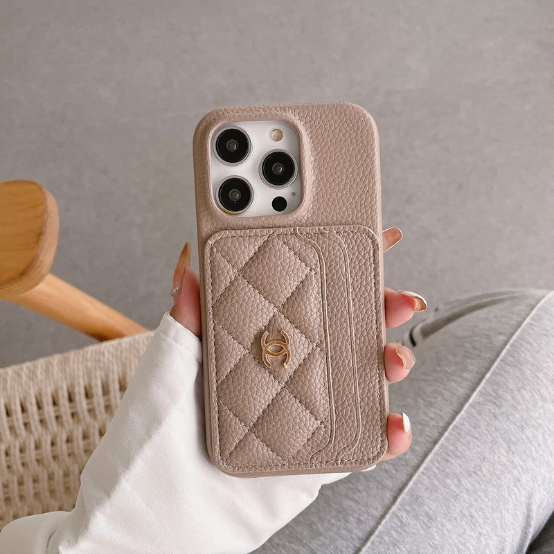 CC Side Card Bag Color iPhone Case - Bestocase