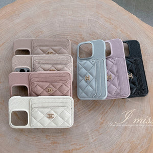 CC Side Card Bag Color iPhone Case - Bestocase