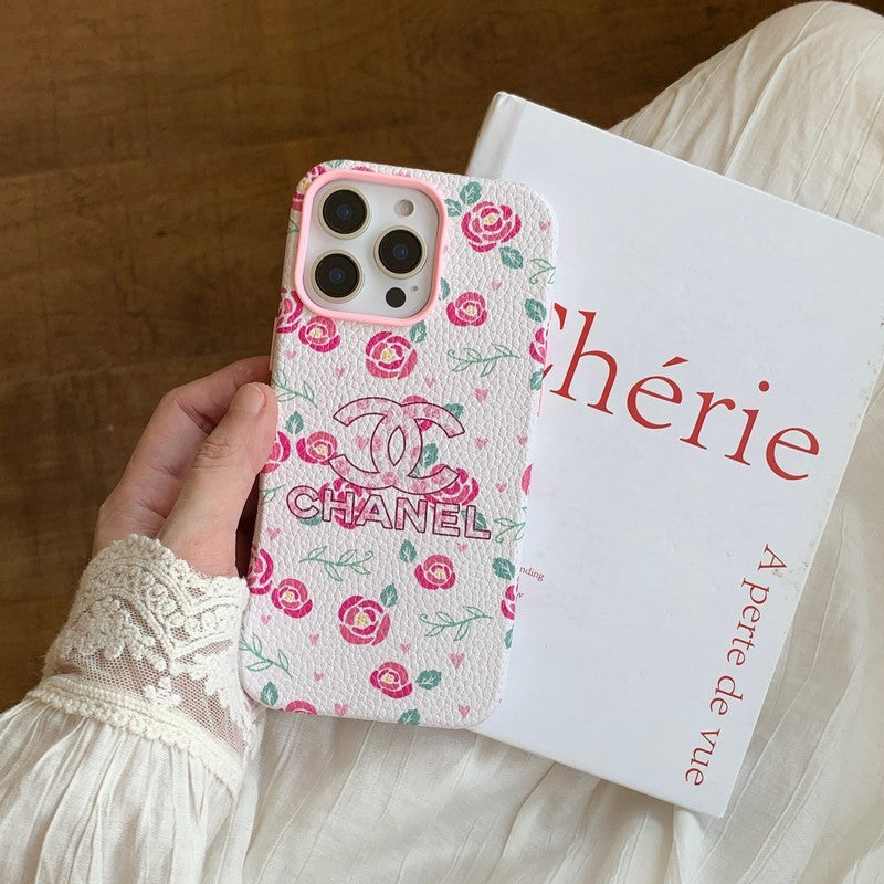 CC Flower Leather iPhone Case - Bestocase