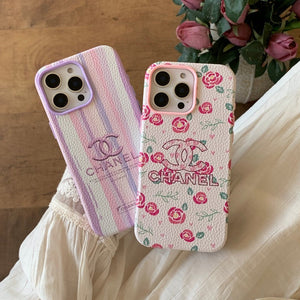 CC Flower Leather iPhone Case - Bestocase