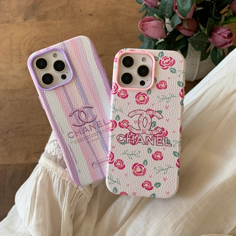 CC Flower Leather iPhone Case - Bestocase
