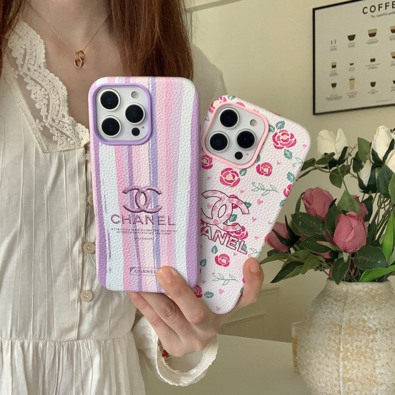 CC Flower Leather iPhone Case - Bestocase