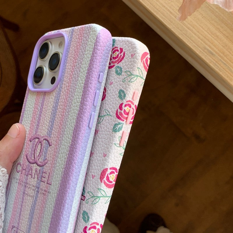 CC Flower Leather iPhone Case - Bestocase