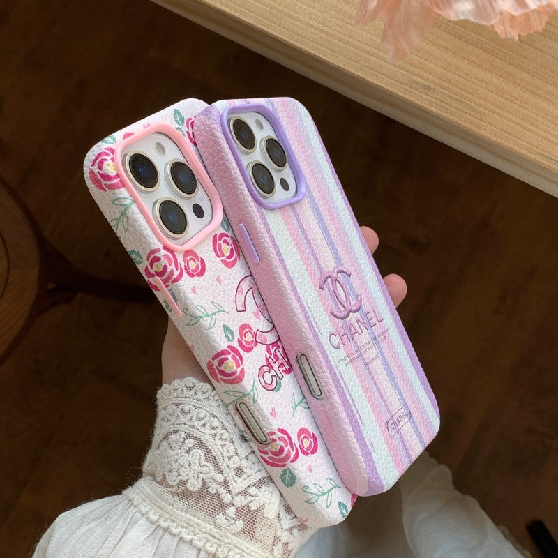 CC Flower Leather iPhone Case - Bestocase