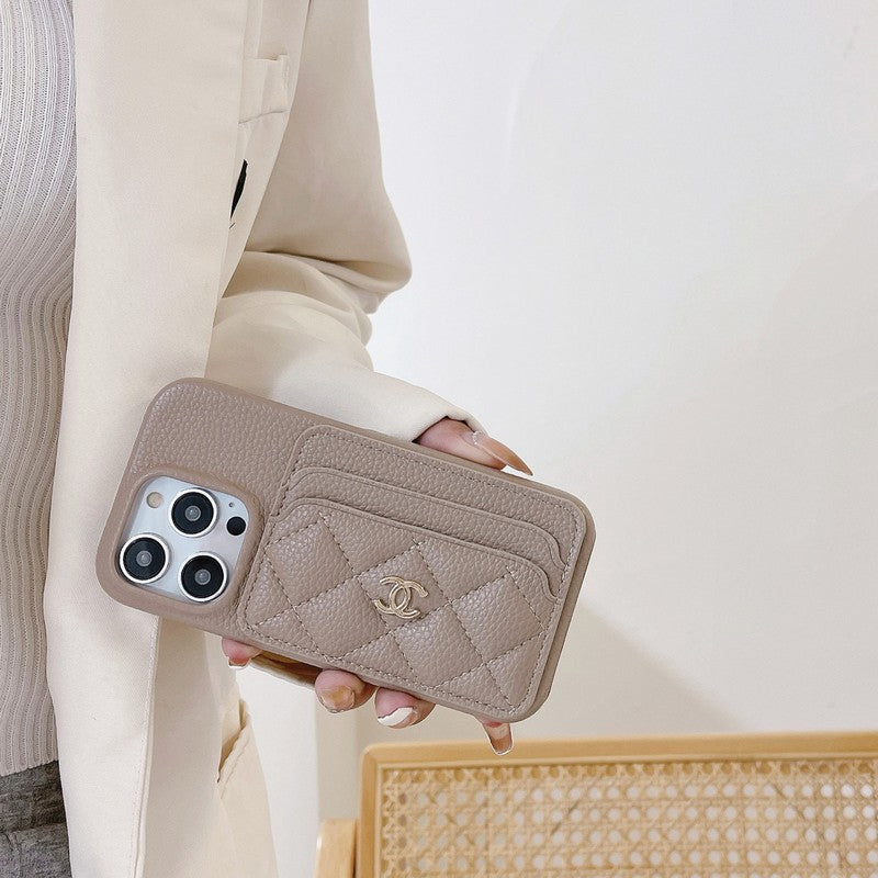 CC Side Card Bag Color iPhone Case - Bestocase