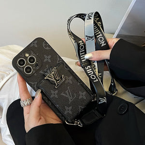 Lou Card Bag Chain Black iPhone Case - Bestocase