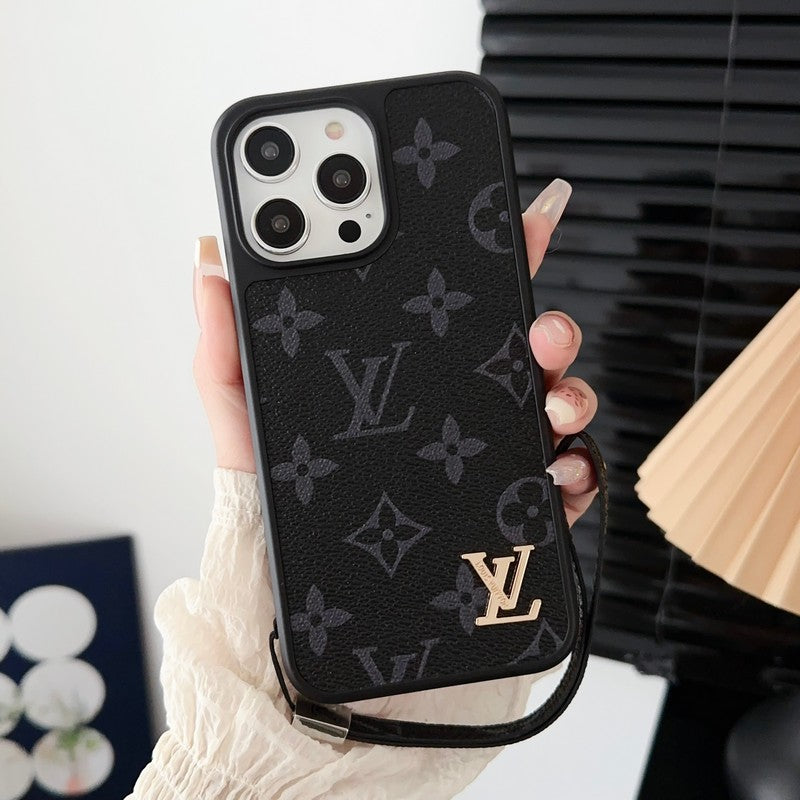 Lou Black & White Hand Chain iPhone Case - Bestocase