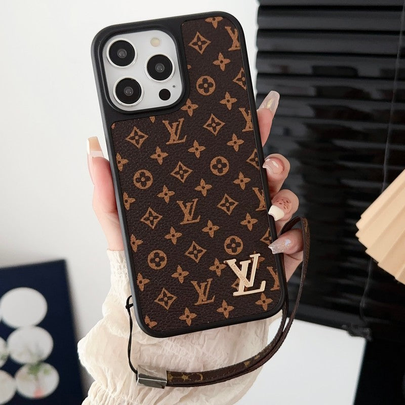 Lou Classic Brown Hand Chain iPhone Case - Bestocase