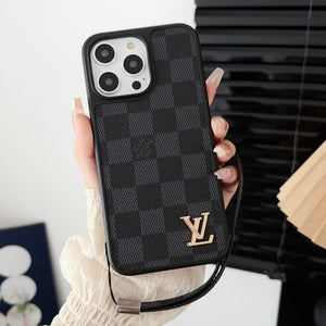 Lou Black & White Hand Chain iPhone Case - Bestocase