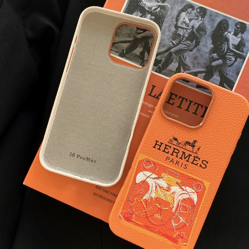Herm Leather iPhone Case - Bestocase