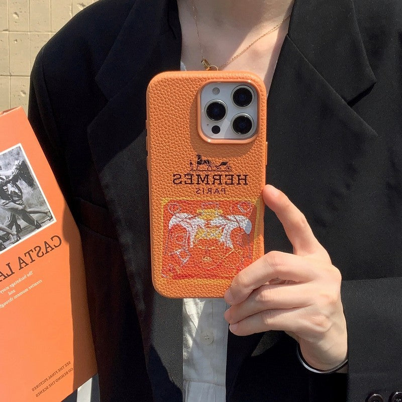 Herm Leather iPhone Case - Bestocase