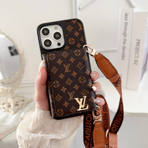 Lou Side Card Bag Crossbody Chain iPhone Case - Bestocase