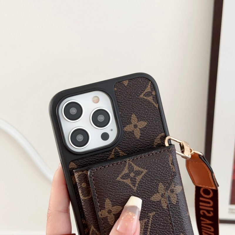 Lou Side Card Bag Crossbody Chain iPhone Case - Bestocase