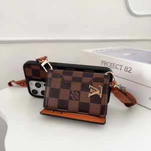 Lou Side Card Bag Crossbody Chain iPhone Case - Bestocase