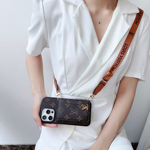 Lou Side Card Bag Crossbody Chain iPhone Case - Bestocase