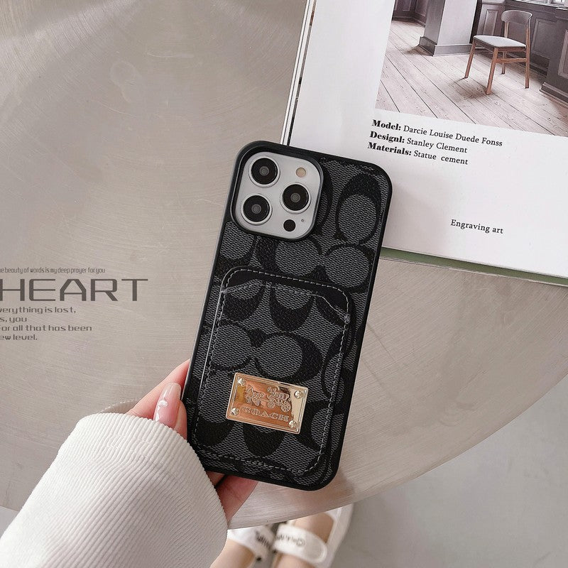Coa Card Bag Leather iPhone Case - Bestocase