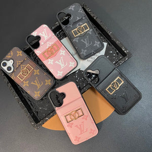 Lou Card Bag Gold Logo iPhone Case - Bestocase