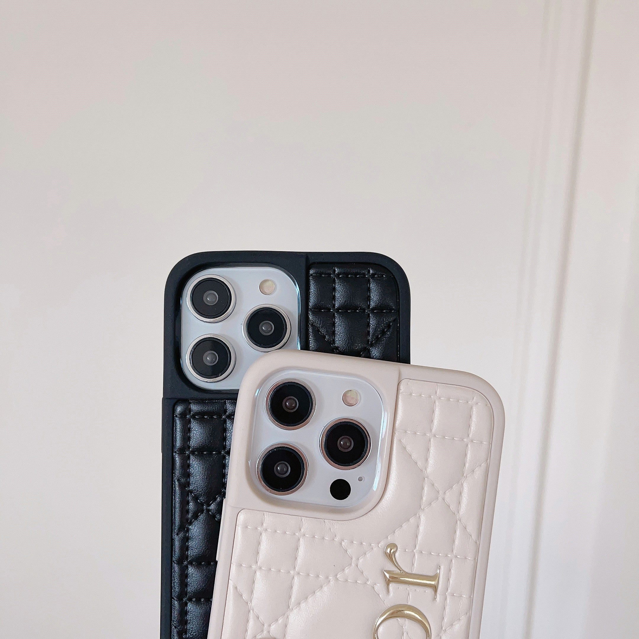 CD Gold Logo Leather iPhone Case mysite
