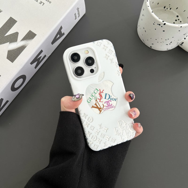 CD GG CC Lou White iPhone Case - Bestocase