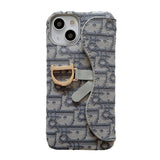 CD Black & Grey Fabric iPhone Case - Bestocase