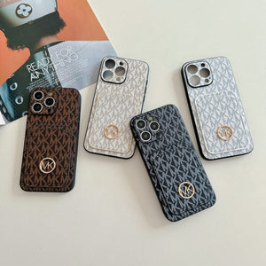 MK Card Bag Gold Logo iPhone Case - Bestocase