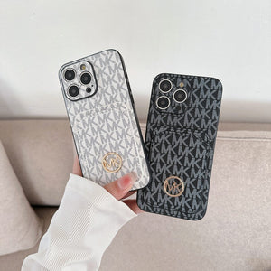 MK Card Bag Gold Logo iPhone Case - Bestocase