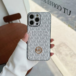 MK Card Bag Gold Logo iPhone Case - Bestocase