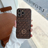 MK Card Bag Gold Logo iPhone Case - Bestocase