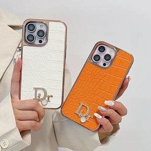 CD Diamond Logo Rose Gold iPhone Case - Bestocase