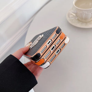 CC Color Leather Rose Gold iPhone Case mysite