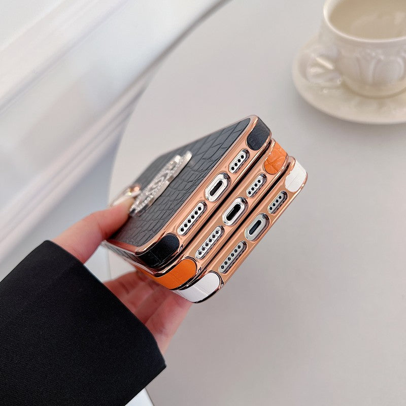 CC Color Leather Rose Gold iPhone Case mysite