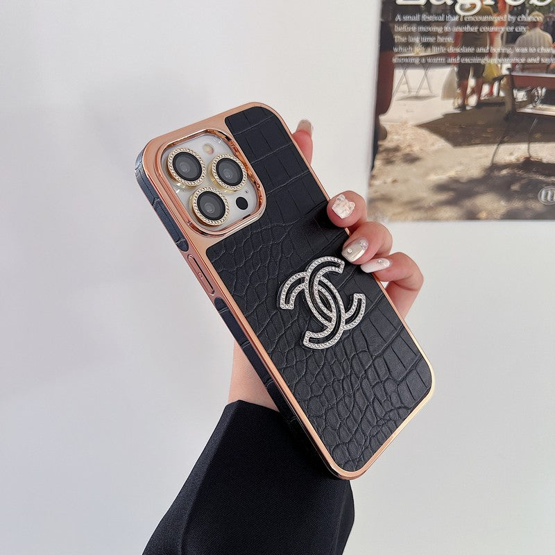 CC Color Leather Rose Gold iPhone Case mysite