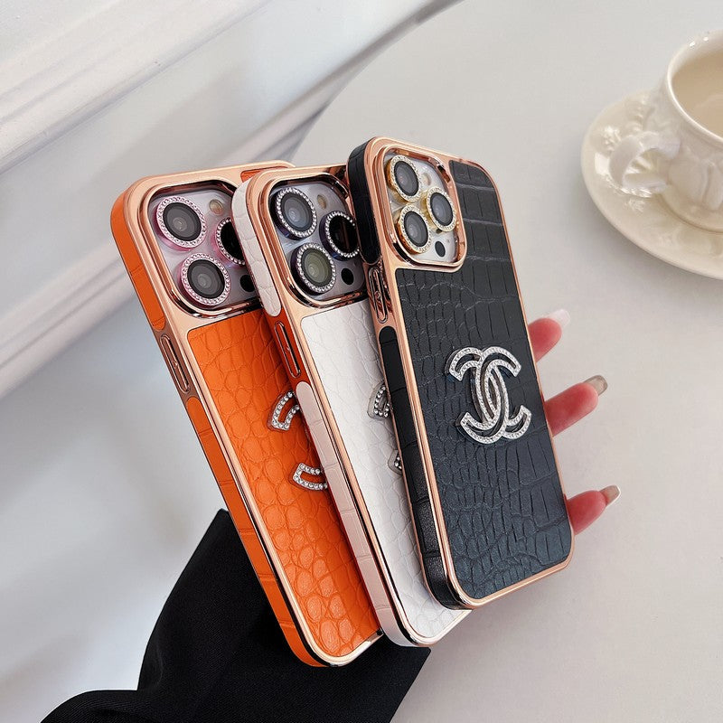 CC Color Leather Rose Gold iPhone Case mysite