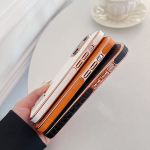 Herm Diamond Logo Rose Gold iPhone Case - Bestocase