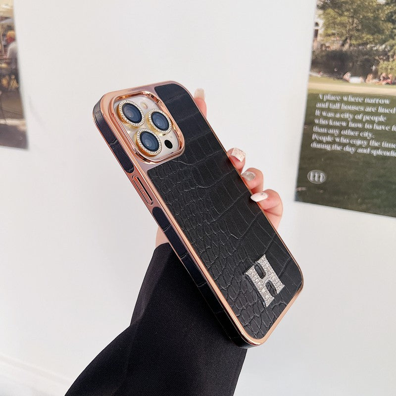 Herm Diamond Logo Rose Gold iPhone Case - Bestocase