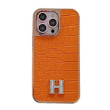 Herm Diamond Logo Rose Gold iPhone Case - Bestocase