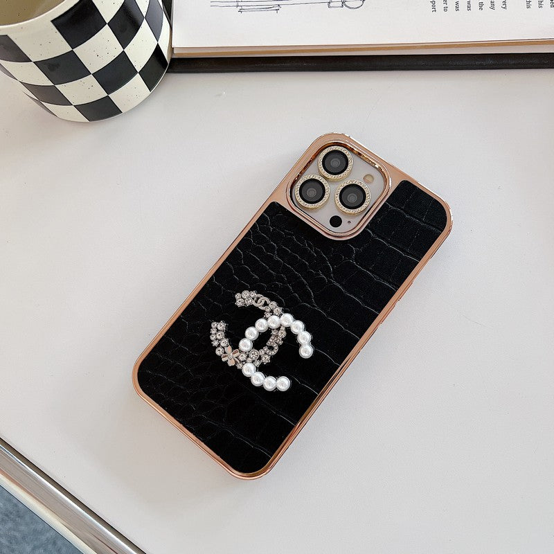 CC Pearl Rose Gold iPhone Case - Bestocase