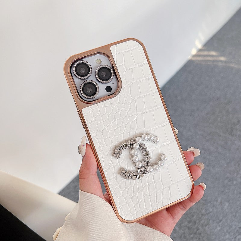 CC Pearl Rose Gold iPhone Case - Bestocase