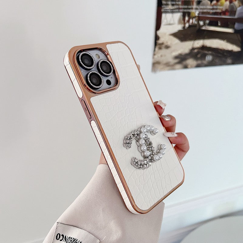 CC Pearl Rose Gold iPhone Case - Bestocase