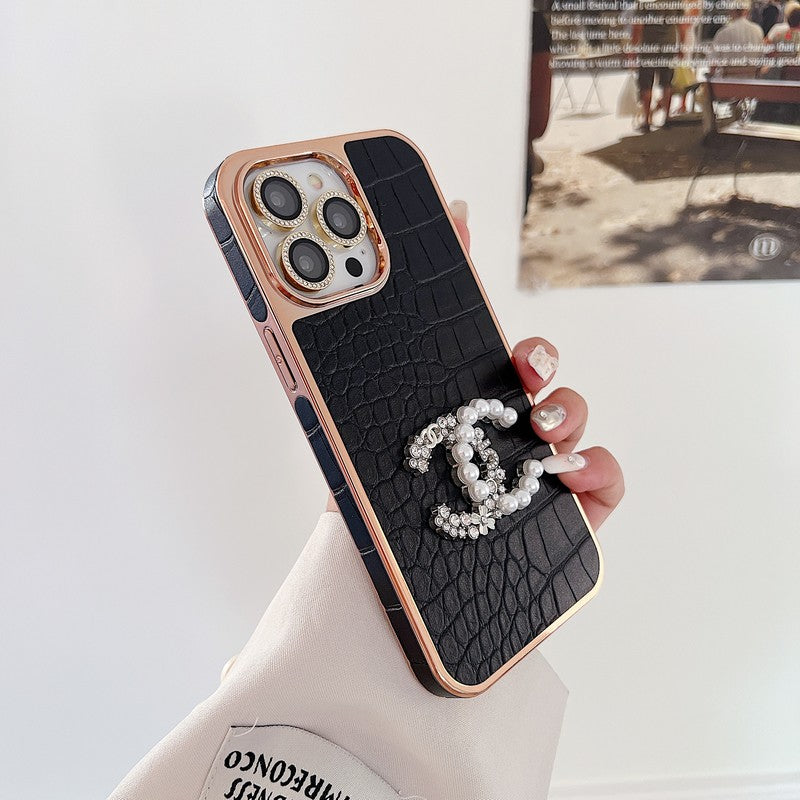 CC Pearl Rose Gold iPhone Case - Bestocase