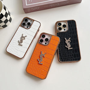 Saint Color Leather Rose Gold iPhone Case - Bestocase
