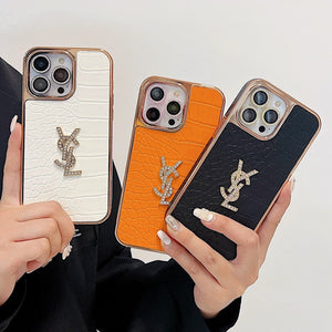 Saint Color Leather Rose Gold iPhone Case - Bestocase