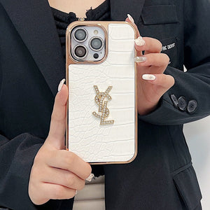 Saint Color Leather Rose Gold iPhone Case - Bestocase