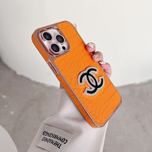 CC Diamond Logo Rose Gold iPhone Case - Bestocase