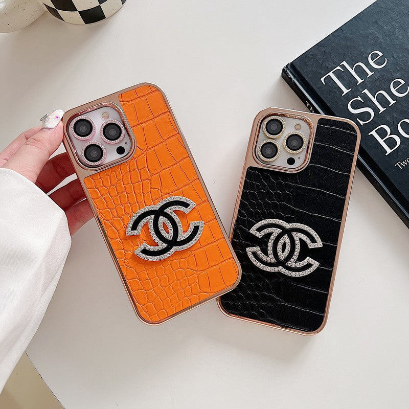 CC Diamond Logo Rose Gold iPhone Case - Bestocase