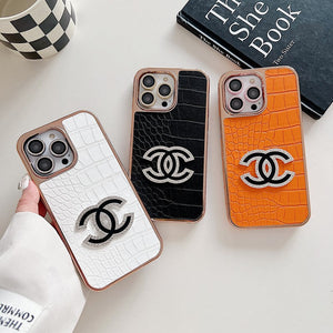 CC Diamond Logo Rose Gold iPhone Case - Bestocase