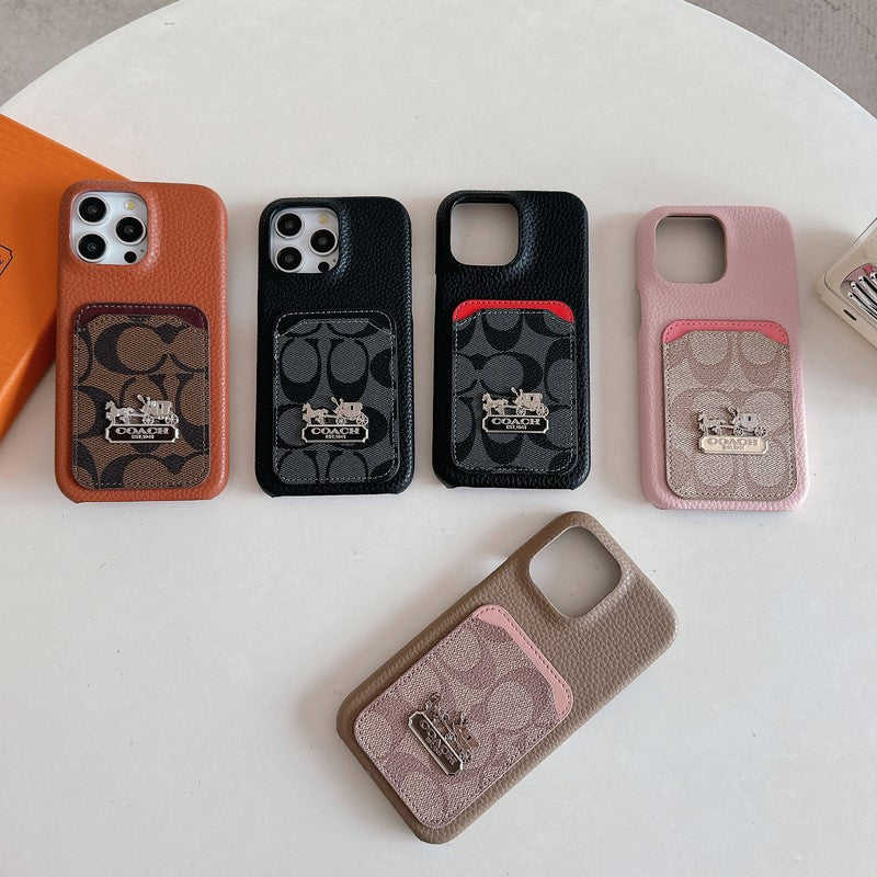 Coa Card Bag Leather iPhone Case - Bestocase