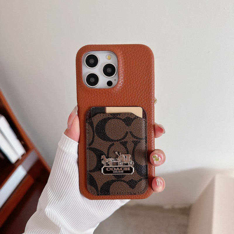 Coa Card Bag Leather iPhone Case - Bestocase