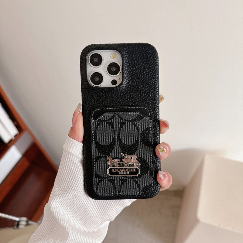 Coa Card Bag Leather iPhone Case - Bestocase