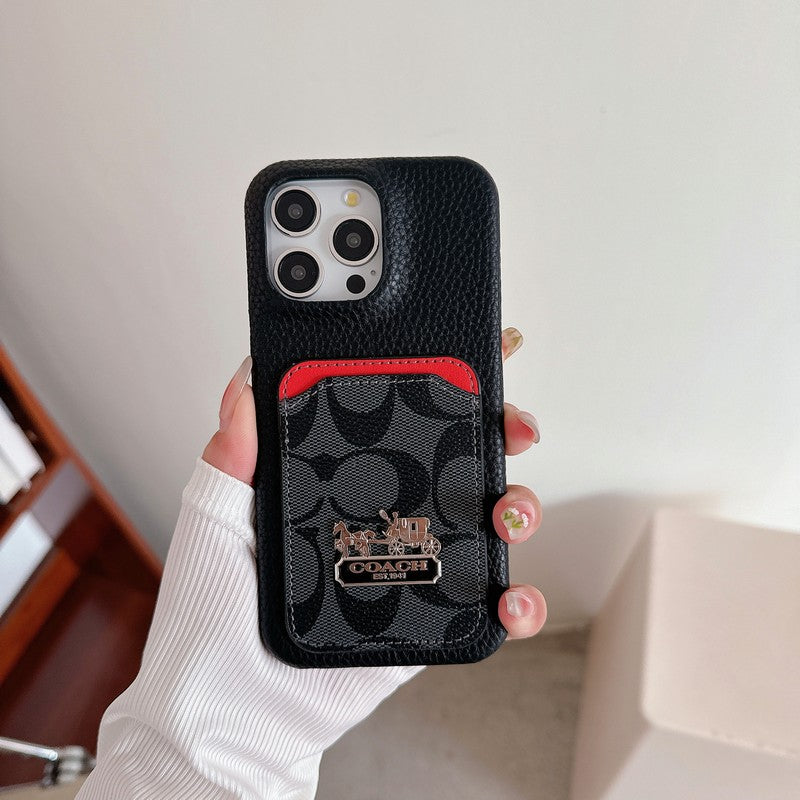 Coa Card Bag Leather iPhone Case - Bestocase